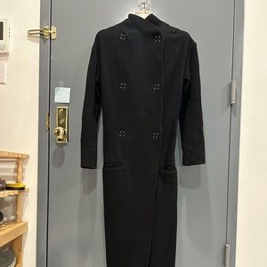 Acne Studios Alby Boiled PAW15 Long Wool Double Breast Coat